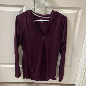 Reebok hooded 1/4 zip